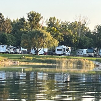 RV close to the Snake River